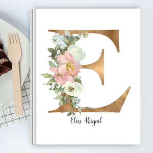 Floral Alphabet Birthday Interview Book | Birthday Memory Book, First Birthday Gift, Birthday Journal, Baby Shower Gift