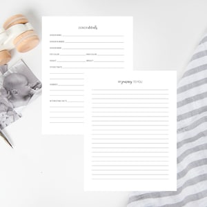 Donor Page Baby Book Add-On | Donor Baby Book