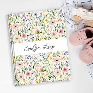 Spring Floral Baby Book | Baby Journal, Baby Shower Gift, Baby Memory Book, New Baby Gift, Gift for New Parents