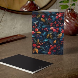 Customizable Holiday Greeting Card Pack Christmas Personalized Winter Solstice Sabbat Postcard Bundle Yule Season