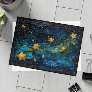 Lot de cartes de voeux personnalisables ciel nocturne