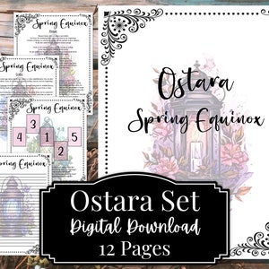 Ostara Correspondence Book of Shadow Set Spring Equinox Ritual Grimoire Digital Pages Sabbat Informational Quick Reference Printable File V1