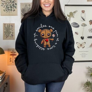 Funny Voodoo Doll Sweatshirt: Humorous Gothic Crewneck or Hoodie bild 6