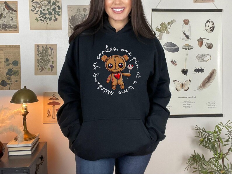 Funny Voodoo Doll Sweatshirt: Humorous Gothic Crewneck or Hoodie bild 6