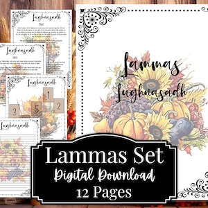 Lammas Correspondence Book of Shadow Lughnasadh Ritual Grimoire Digital Pages Sabbat Tarot Informational Quick Reference Printable File V1