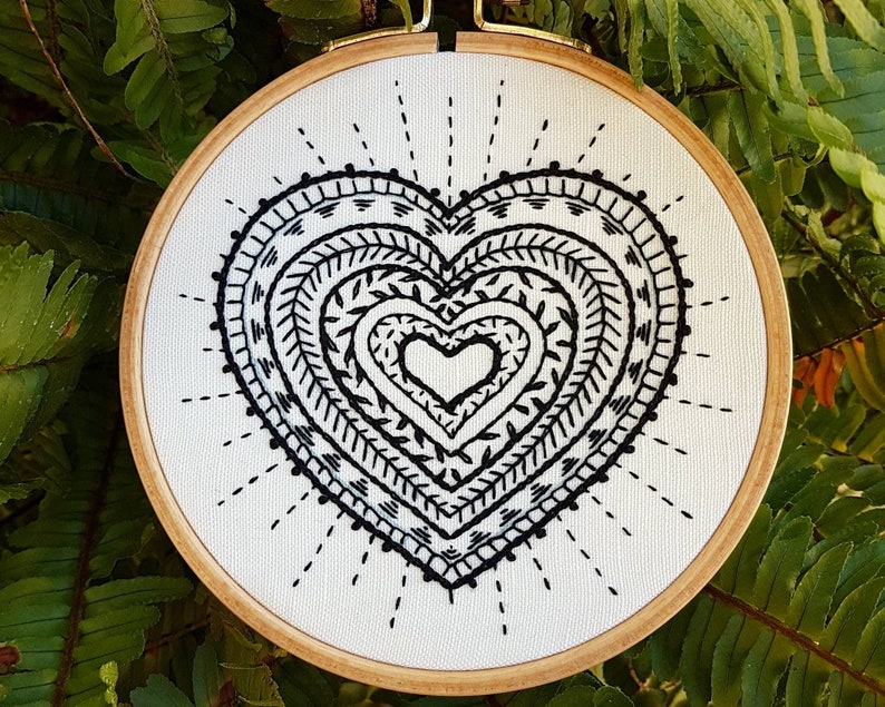 Instant download heart stitch sampler hand jessecmault etsy Instant download heart stitch sampler hand jessecmault etsy