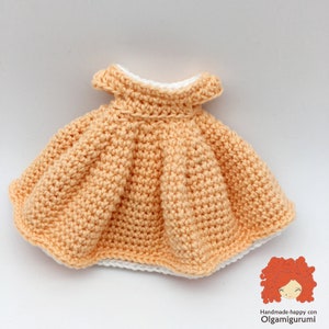 Crochet pattern dress Summer for dolls 24cm/Patrón de ganchillo vestido Verano para una muñeca 24cm