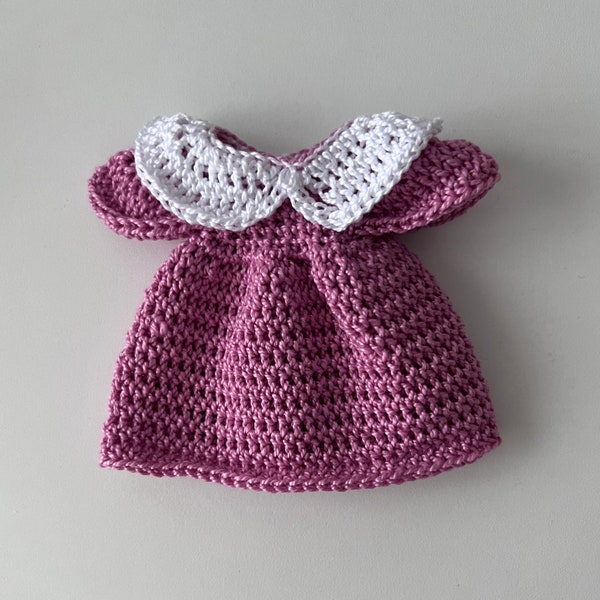 Patrón de Ganchillo para Vestido Mariposa de Muñecas Amigurumi - Archivo PDF Descargable