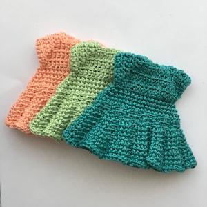 Crochet pattern dress Spring for Franchesca the doll