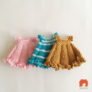 Vestido crochet muñeca amigurumi sale