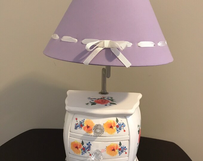 Jewelry Box Lamp Etsy