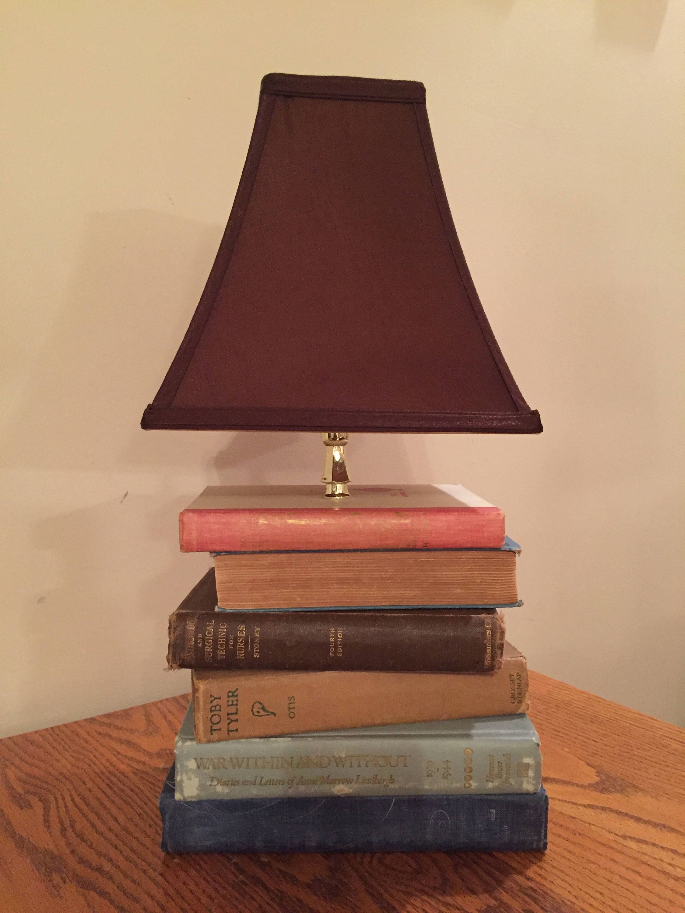 Custom Book Lamp Etsy