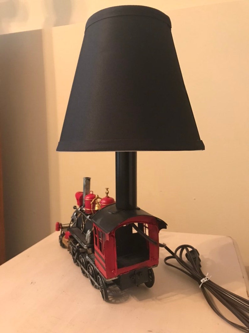 Metal Train Lamp Etsy
