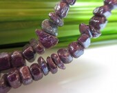Ruby Strand with gemstone nuggets steamed with silver Model 2