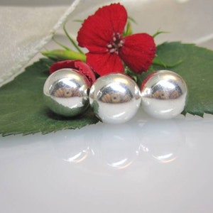 ZS5763 pieces of polished balls, copper silver plated image 4