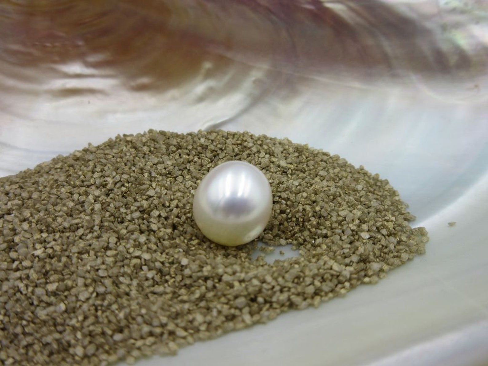 Perla del Mar del Sur natural y sin perforar 11.1 x 10.1 mm Etsy