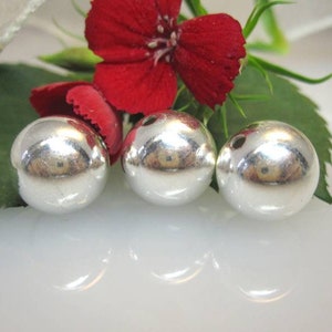 ZS5763 pieces of polished balls, copper silver plated image 2