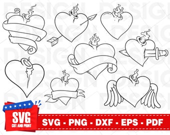 Sacred Heart Svg Etsy