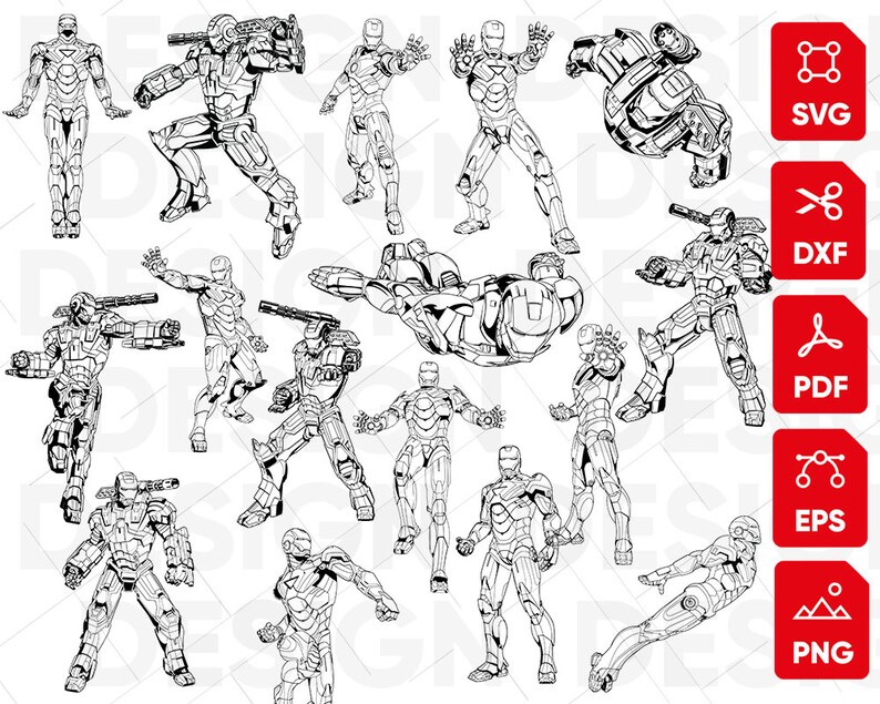 Download Iron man svg superhero svg iron man clipart avengers svg | Etsy