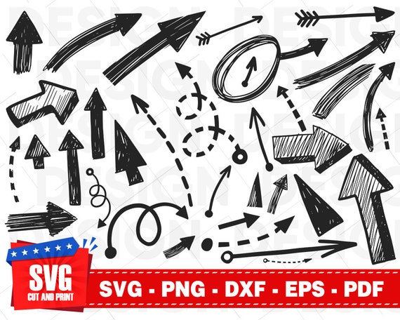 Download Arrow Svg Bundle Arrows Svg Arrow Clipart Arrow Silhouette Etsy