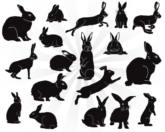 Download Rabbit silhouette svg bundle bunny svg bunny rabbit svg ...