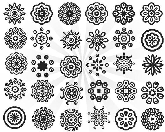 Download Mandala Mandala SVG Mandala Monogram SVG flower svg | Etsy