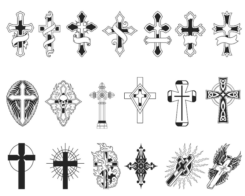 Download Faith Cross svg bundle tribal svg Faith Cross svg cut file | Etsy