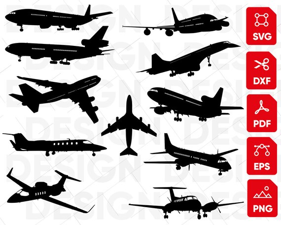 Download Aircraft Svg Plane Svg Airplane Svg Airplane Clipart Etsy