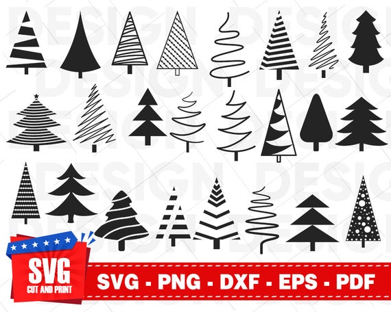 Download Free Christmas Tree Svg Bundle Christmas Tree Dxf Merry Etsy SVG DXF Cut File