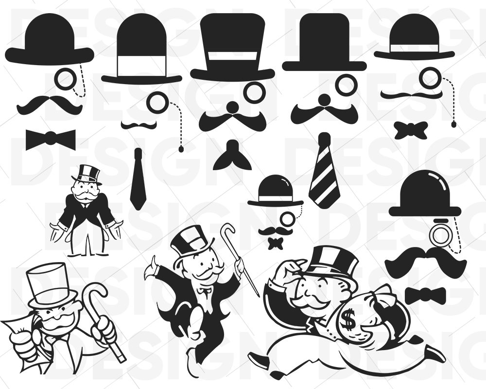 Download Monopoly Svg Games Svg Monopoly Man Monopoly Logo Clipart Etsy