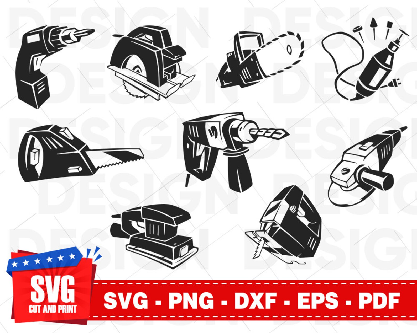 9 Power Tool Svg Cricular Saw Blade Svg Chainsaw Svg Jigsaw - Etsy