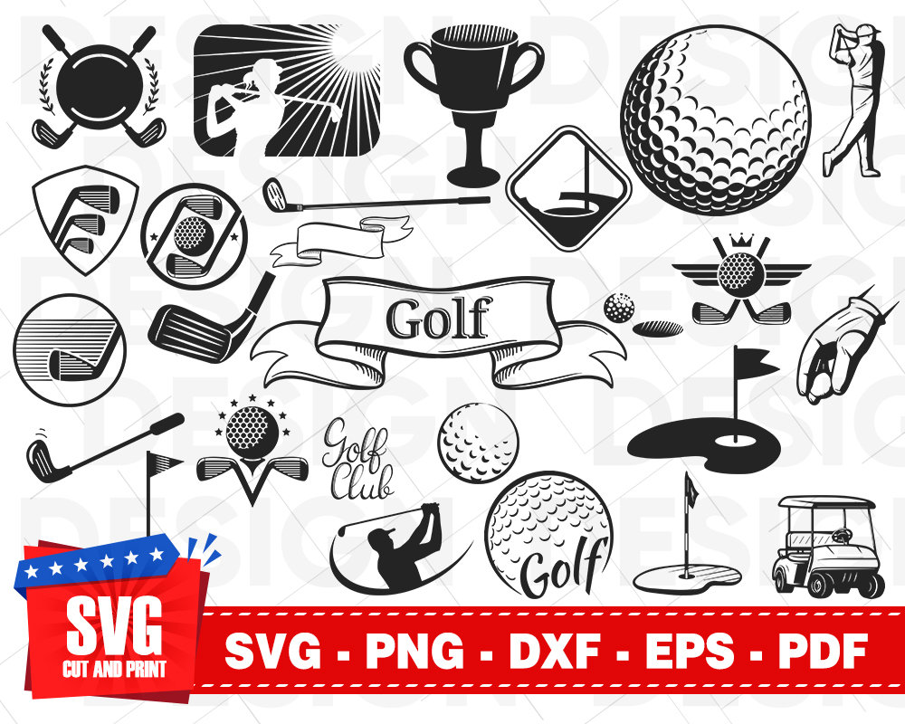 Download GOLF SVG bundle golf ball svg golf club svg golf clipart | Etsy