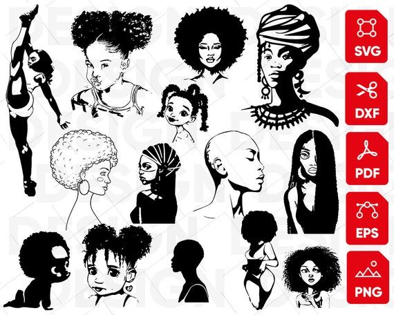 Download Afro Woman Svg African Woman Svg Black Woman Svg Afro Girl Etsy