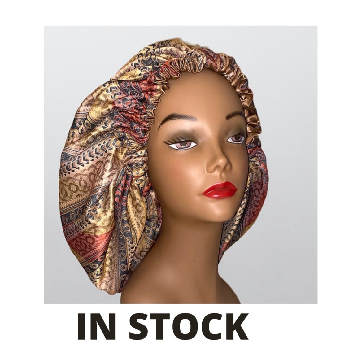 Bonnet De Cheveux Doublé Satin - Grand Format - Bandeau Satin - Neuf Sans étiquettes