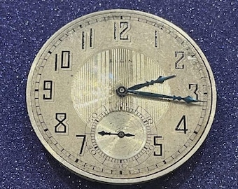 Movimiento de reloj de bolsillo Elgin de 12 s