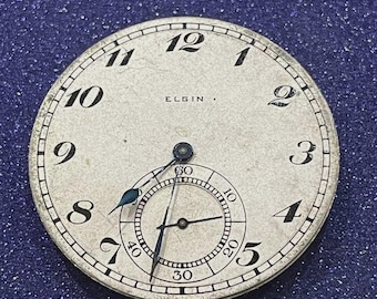 Movimiento de reloj de bolsillo Elgin de 12 s
