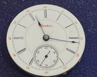 Movimiento de reloj de bolsillo Dueber de 18 s