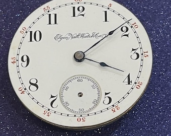Movimiento de reloj de bolsillo Elgin de 18 s