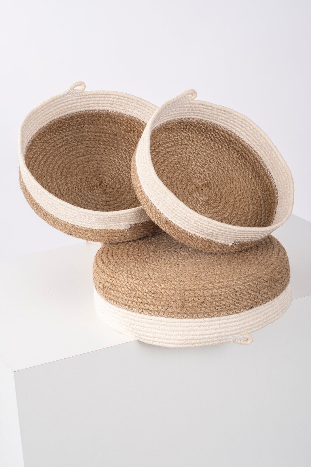 Cotton Rope Basket Organizer Basket Storage Baskets Etsy