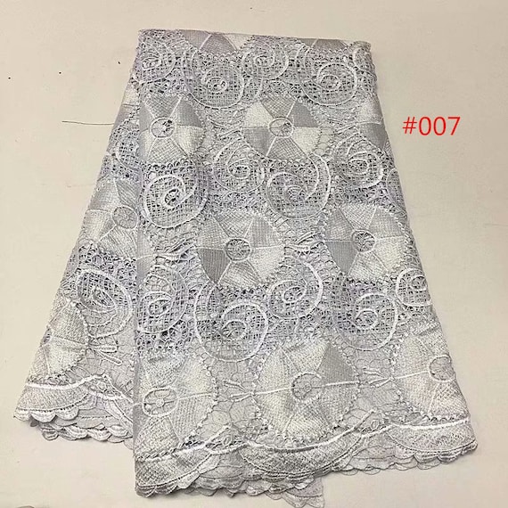Tissu de dentelle guipure couleur cordon double cordon couleur en tissu, tissu africain en dentelle 5 yards/lot en maille dentelle c14d7a Tissu de dentelle guipure couleur cordon double cordon couleur en tissu, tissu africain en dentelle 5 yards/lot en maille dentelle c14d7a