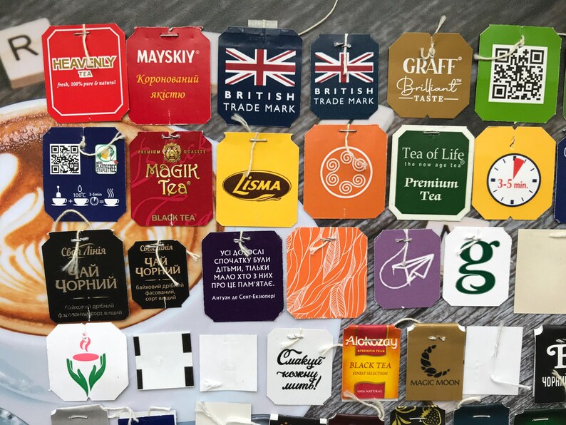 50 Different Tea Tags Different Tea Tags Labels for Collection or ...
