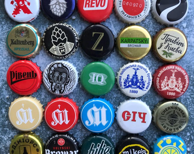25 Ukraine Beer Bottle Caps Craft Beer & Rare Beer Bottle Caps ...
