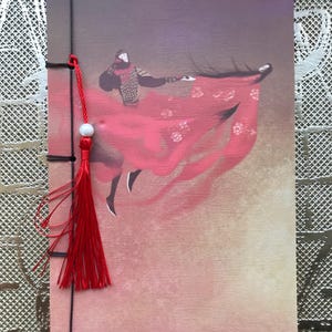 Quaderno A5 cucito con nappa 74 fogli carta kraft stile cinese