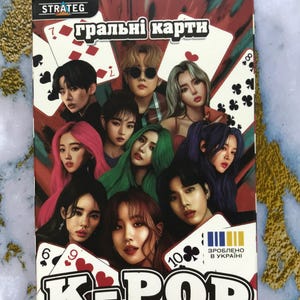 Hermosa baraja de cartas coleccionables K-Pop de Ucrania (36 cartas)