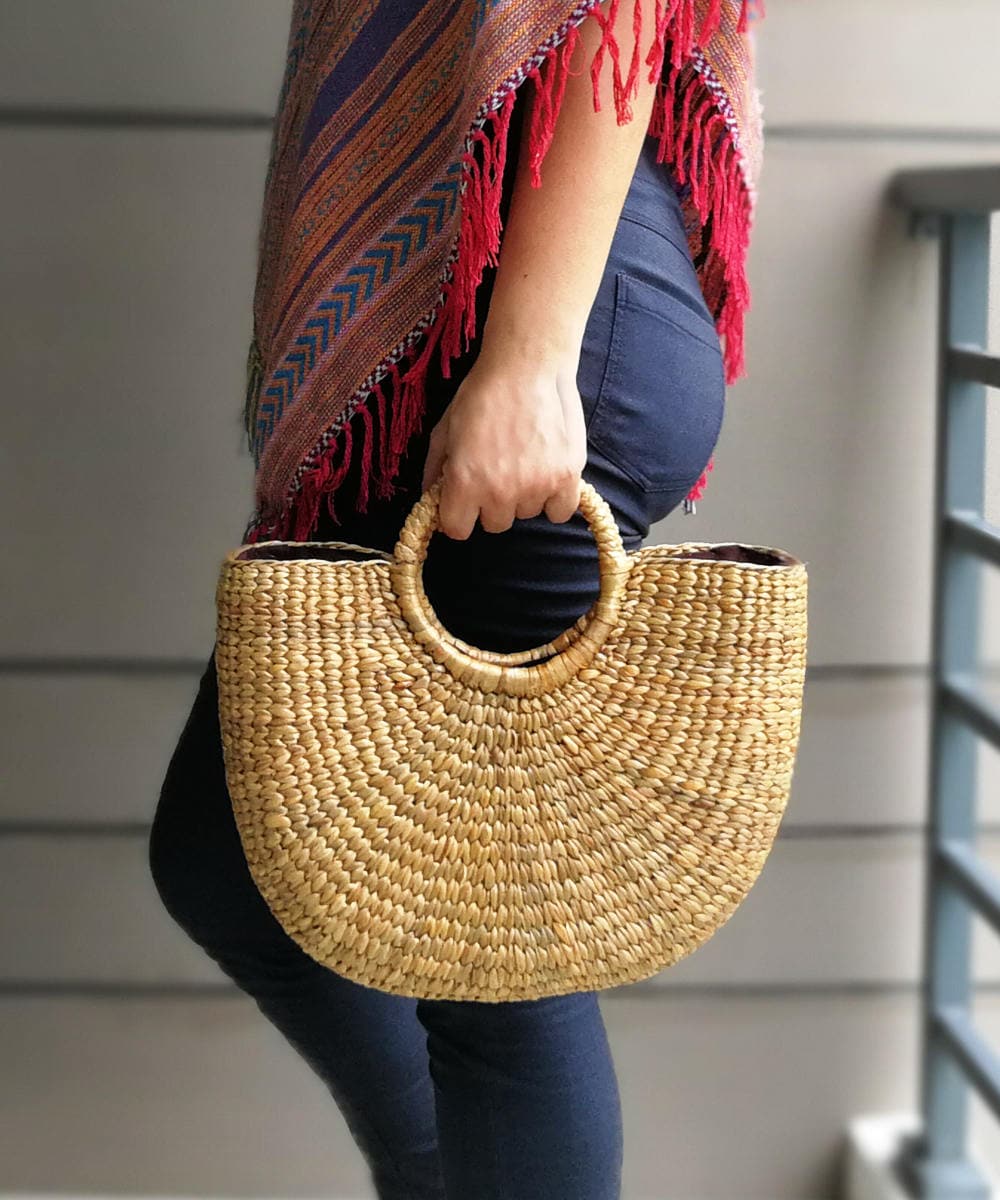“Sakaa” straw hand bag main image 1