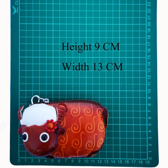 Leather animal coin purse hotsell