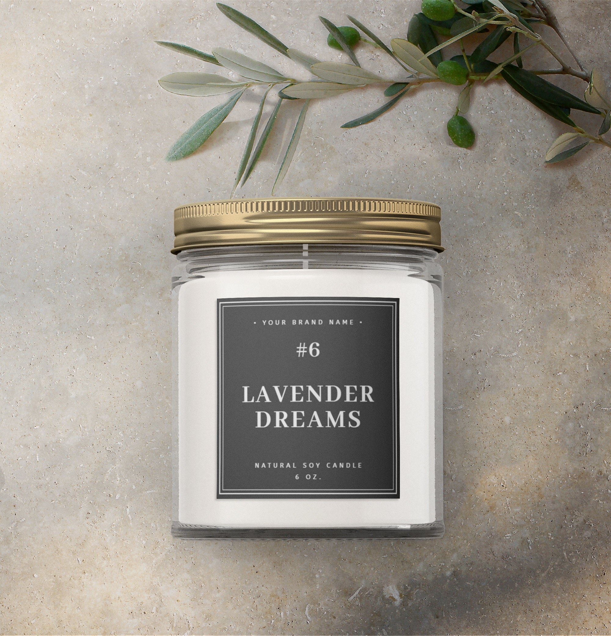 Candle Label Template