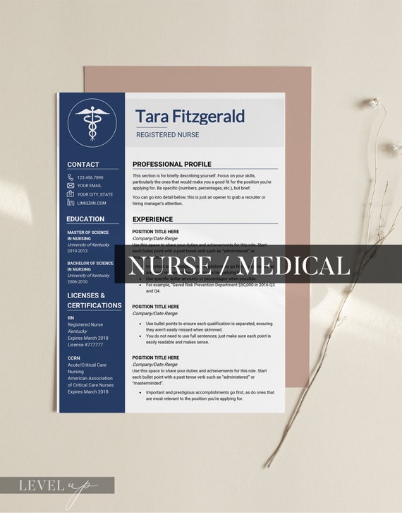 Medical Resume Template Cv Template Medical Cv Doctor Cv Etsy