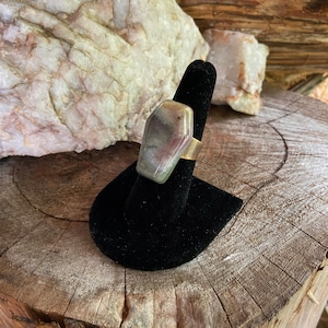 Copper and Jasper Coffin Adjustable Ring