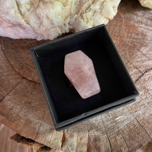 Copper and Rose Quartz Coffin Adjustable Ring